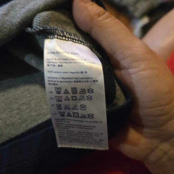 Tommy Hilfiger Navy Gray Stripe Long Sleeve Top S - Picture 4 of 9